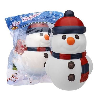 Picture of Cooland Christmas Snowman Squishy 14.4?â€”9.2?â€”8.1CM Soft Slow Rising With Packaging Collection Gift Toy