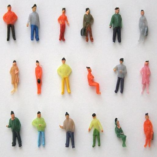 Foto de 1:75 Scale OO Gauge Hand Painted Layout Model Train People Figure