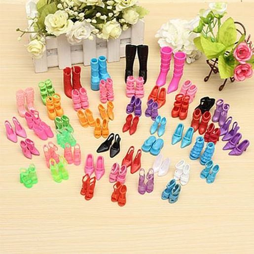 Picture of 60 Pairs Trendy Multiple Styles Heels Sandals Doll