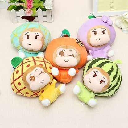 Foto de 18CM Plush Cartoon Fruit Monkey Toy Stuffed Gift