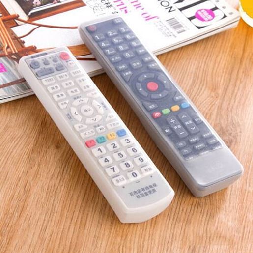 Picture of Silicone Rubber TV Remote Control Dust Cover Protective Gear Storage Bag