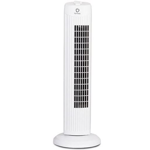 Picture of Fantask 35W 28 Inch Quiet Bladeless Oscillating Tower Fan-White - Color: White