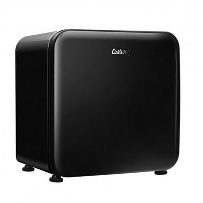 图片 1.6 Cubic Feet Compact Refrigerator with Reversible Door-Black - Color: Black