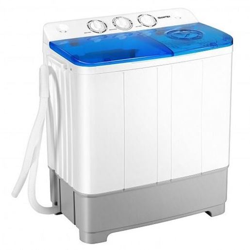 Picture of 2-in-1 Portable Washing Machine and Dryer Combo-Blue - Color: Blue