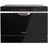 图片 6 Place Setting Countertop or Built-in Dishwasher Machine with 5 Programs - Color: Black