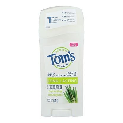 Picture of Tom's of Maine Natural Long-Lasting Deodorant Stick Lemongrass - 2.25 oz - Case of 6