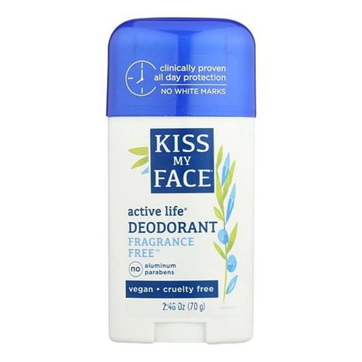 Picture of Kiss My Face Deodorant Natural Active Life Fragrance Free Natural Active Life Aluminum Free - 2.48 oz