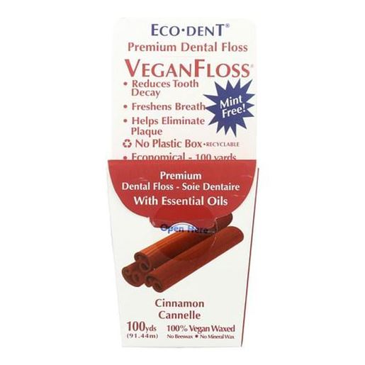 Picture of Eco-Dent VeganFloss Premium Dental Floss Cinnamon - 100 Yards - Case of 6