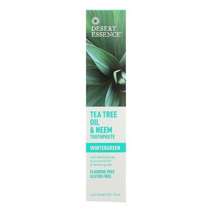 Picture of Desert Essence - Natural Tea Tree Oil and Neem Toothpaste Wintergreen - 6.25 oz