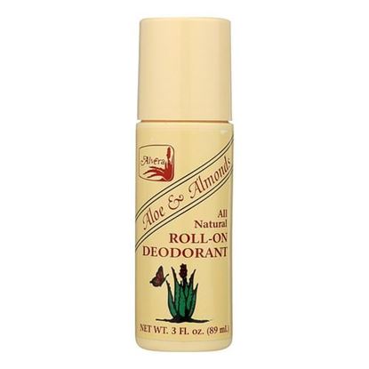 Picture of Alvera All Natural Roll-On Deodorant Aloe and Almonds - 3 oz