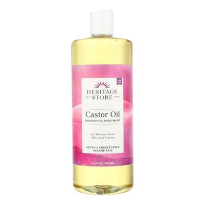 Image de Heritage Products Castor Oil Hexane Free - 32 fl oz