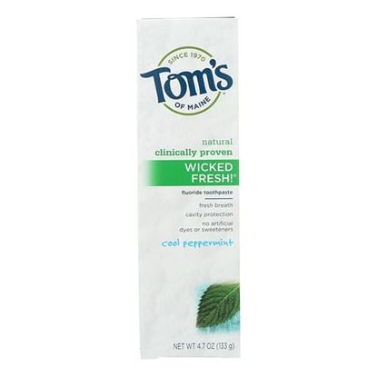 Picture of Tom's of Maine Wicked Fresh Toothpaste Cool Peppermint - 4.7 oz - Case of 6