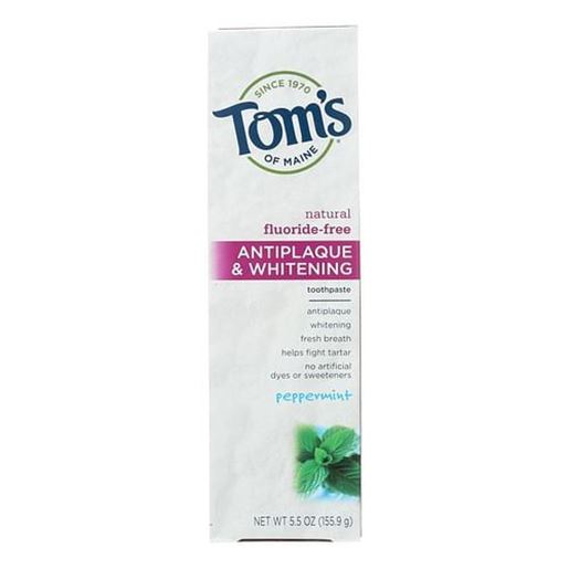 Picture of Tom's of Maine Antiplaque and Whitening Toothpaste Peppermint - 5.5 oz - Case of 6