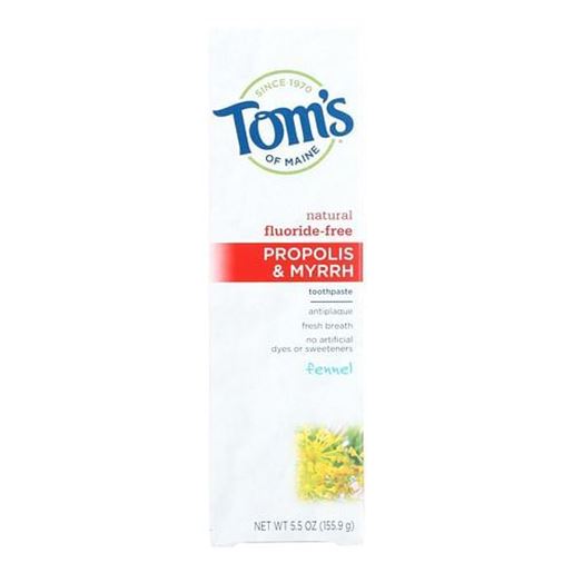 Picture of Tom's of Maine Propolis and Myrrh Toothpaste Fennel - 5.5 oz - Case of 6