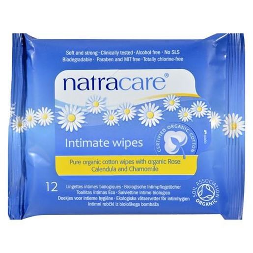 Picture of Natracare Organic Cotton Intimate Wipes - 12 Wipes - Case of 12