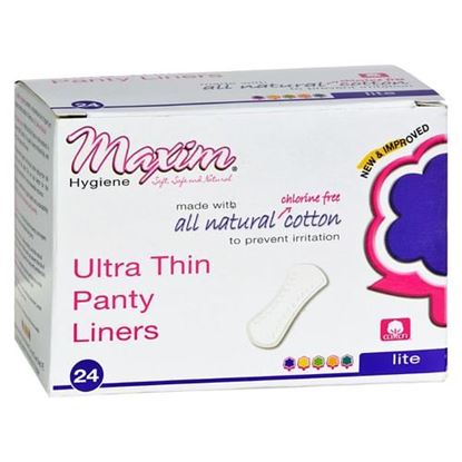 Picture of Maxim Hygiene Natural Cotton Ultra Thin Pantiliners Light Days - 24 Pads