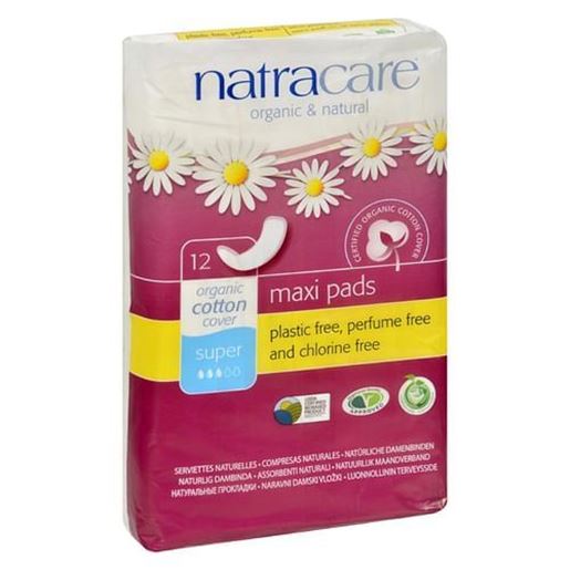 Picture of Natracare Natural Maxi Pads Super  - 12 Pack