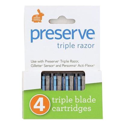 Picture of Preserve Triple Blade Refills - Case of 6 - 4 Packs