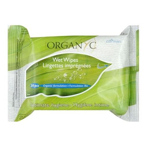 Picture of Organyc Intimate Hygiene Wet Wipes - 20 Pack