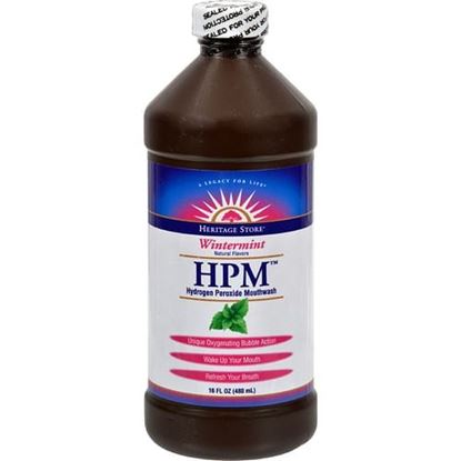 Image de Heritage Products HPM Hydrogen Peroxide Mouthwash Wintermint - 16 fl oz