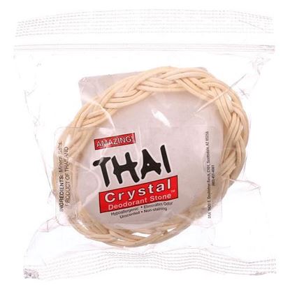 Picture of Thai Deodorant Stone Thai Crystal Deodorant Soap in Basket - 1 Bar