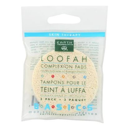 Picture of Earth Therapeutics Loofah Complexion Pads - 3 Pads - Case of 12