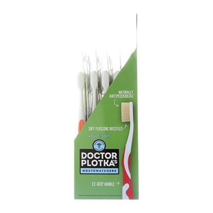 Image de Mouth Watchers Antibacterial Adult Toothbrush Display Case - Assorted Colors - Case of 20