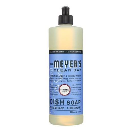 Picture of Mrs. Meyer's Clean Day - Liquid Dish Soap - Bluebell - Case of 6 - 16 oz