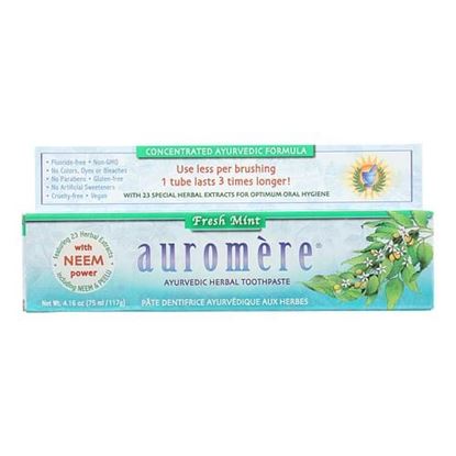 Picture of Auromere Toothpaste - Fresh Mint - Case of 1 - 4.16 oz.