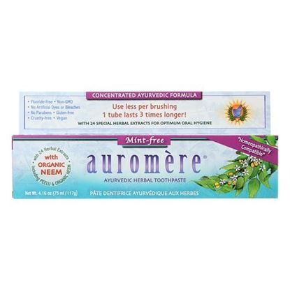 Picture of Auromere Toothpaste - Mint-Free - Case of 1 - 4.16 oz.