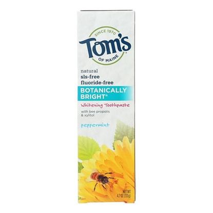 Picture of Tom's of Maine Botanically Bright Whitening Toothpaste Peppermint - 4.7 oz - Case of 6