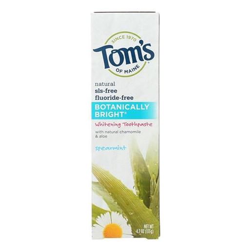 Picture of Tom's of Maine Botanically Bright Whitening Toothpaste Spearmint - 4.7 oz - Case of 6