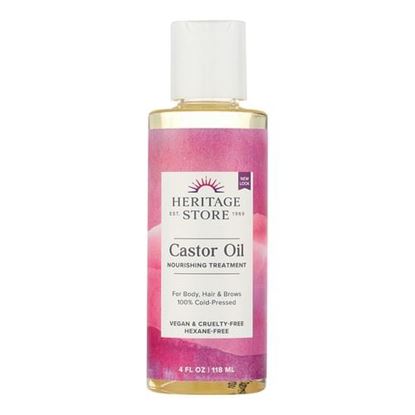 Image de Heritage Products Castor Oil Hexane Free - 4 fl oz