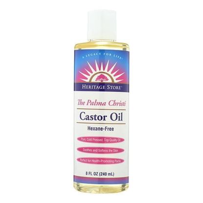 Image de Heritage Products Castor Oil Hexane Free - 8 fl oz