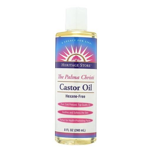Image sur Heritage Products Castor Oil Hexane Free - 8 fl oz