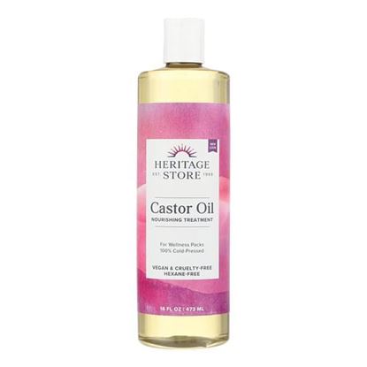 Image de Heritage Products Castor Oil Hexane Free - 16 fl oz