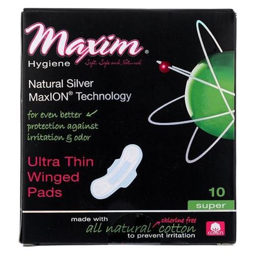 Picture of Maxim Hygiene Pads with Wings - Super - 10 count