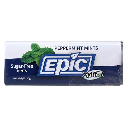 Picture of Epic Dental - Xylitol Mints - Peppermint Xylitol Tin - 60 ct - Case of 10