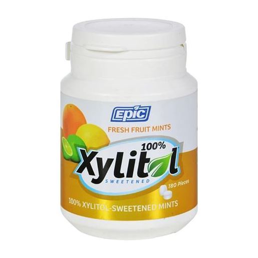 Picture of Epic Dental - Xylitol Mints - Fruit Xylitol Bottle - 180 ct