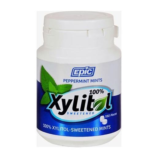 Picture of Epic Dental - Xylitol Mints - Peppermint Xylitol Bottle - 180 ct