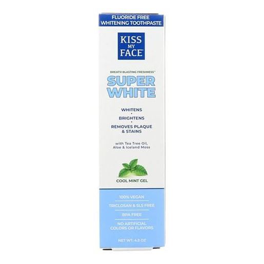 Picture of Kiss My Face Toothpaste - Whitening - Fluoride Free - Gel - 4.5 oz