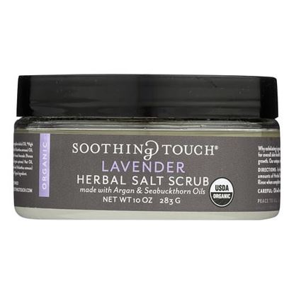 Picture of Soothing Touch Scrub - Organic - Salt - Herbal - Lavender - 10 oz