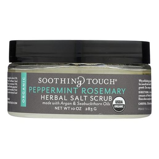 Picture of Soothing Touch Scrub - Organic - Salt - Herbal - Peppermint Rosemary - 10 oz