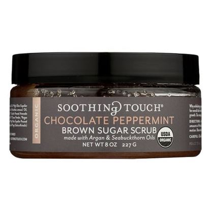 Picture of Soothing Touch Scrub - Organic - Sugar - Chocolate Peppermint Brown Sugar - 8 oz