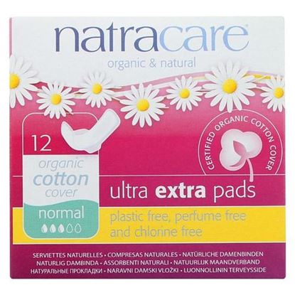 Picture of Natracare Ultra Extra Pads w/wings - Normal -  12 Count