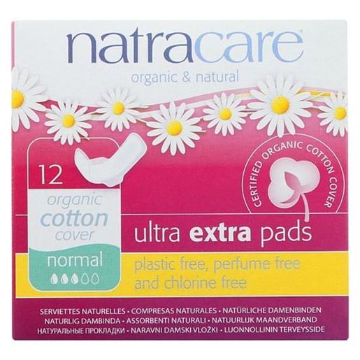 Picture of Natracare Ultra Extra Pads w/wings - Normal -  12 Count