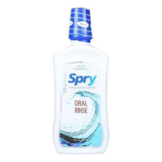 Picture of Spry Natural Oral Rinse - Cool Mint - 16 Fl oz.