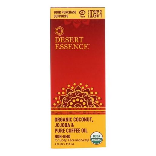 Picture of Desert Essence - Coconut Jojoba and Coffee Oil - Organic - 4 oz