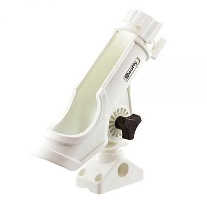 Picture of Scotty Power Lock Rod Holder with Combination Side/Deck Mount White