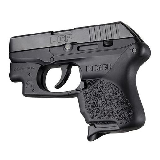 Picture of Hogue HAll Hybrid Ruger LCP Crimson Trace Button Grip Sleeve Black